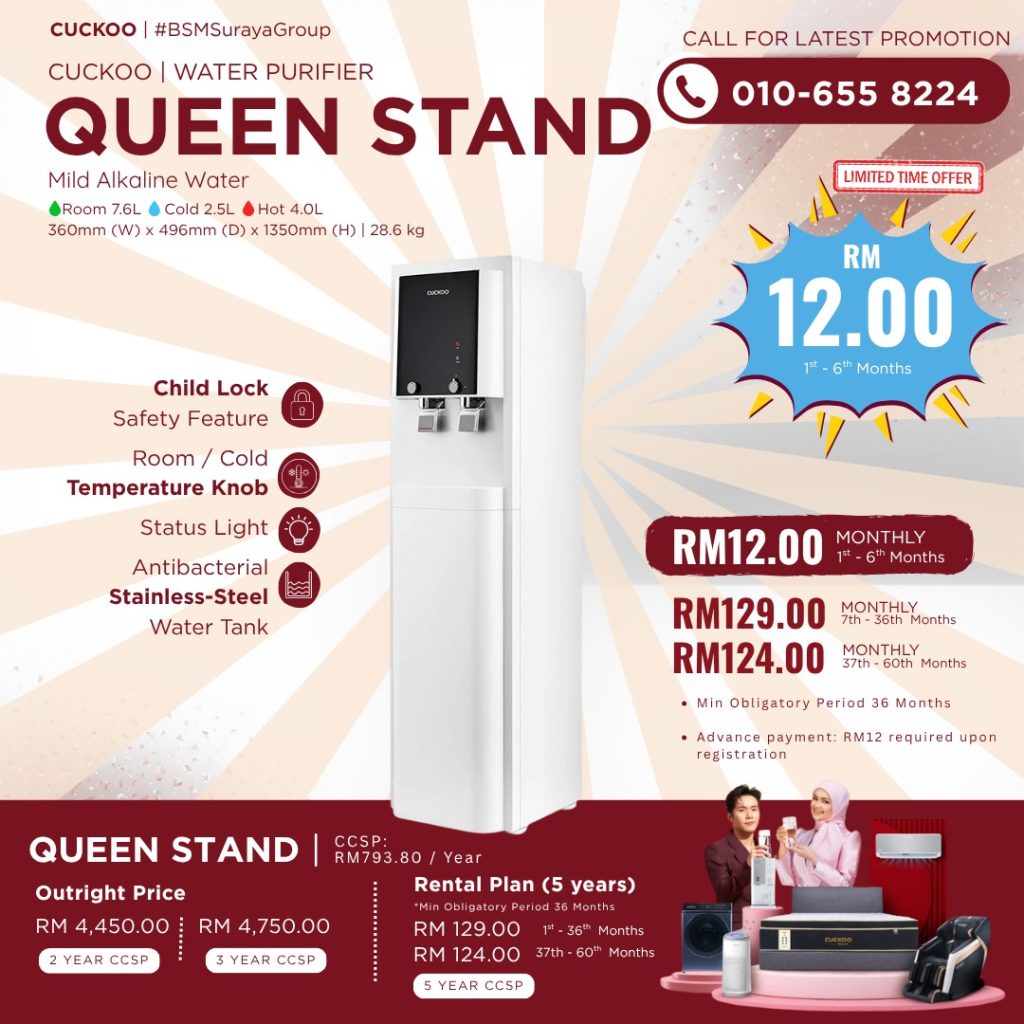 Cuckoo Queen Stand Water Purifier Malaysia